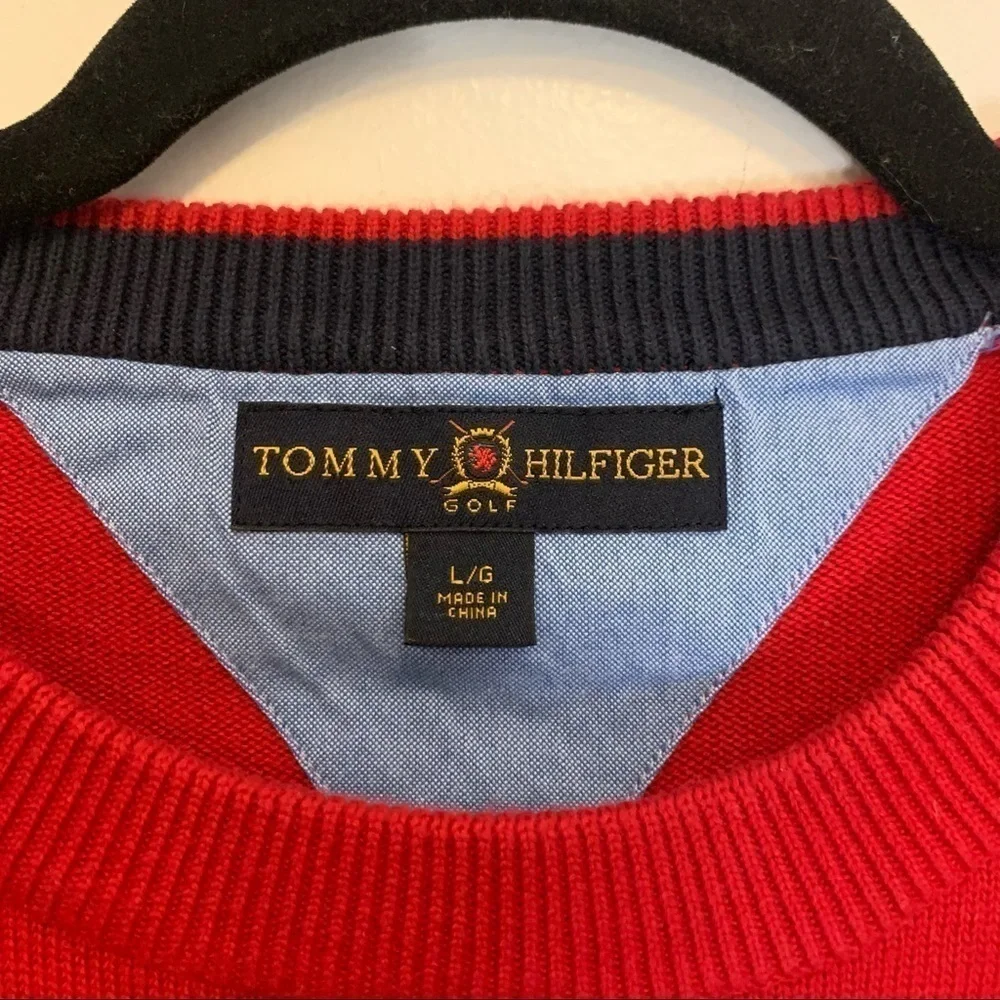 Tommy Hilfiger Golf Vneck Classic Pullover Sweater